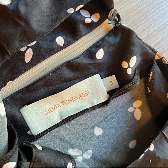 SILVIA TCHERASSI Silk Knee-Length Dress size S - Picture 9 of 9